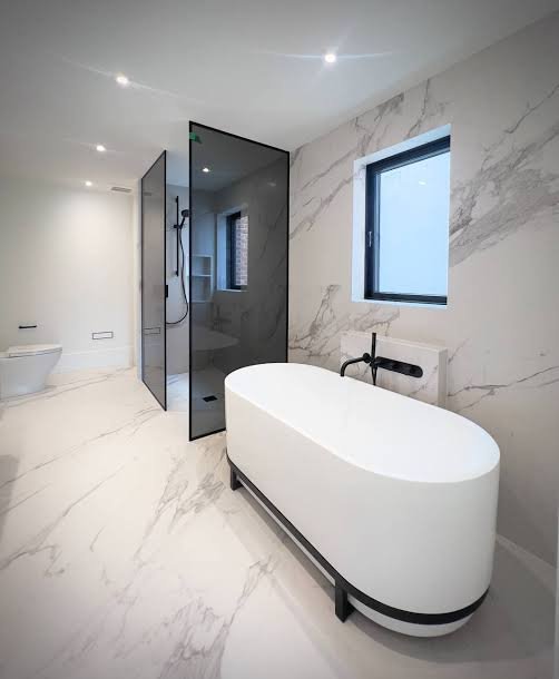 Finished tile installation by Citified Planning & Construction in Surrey