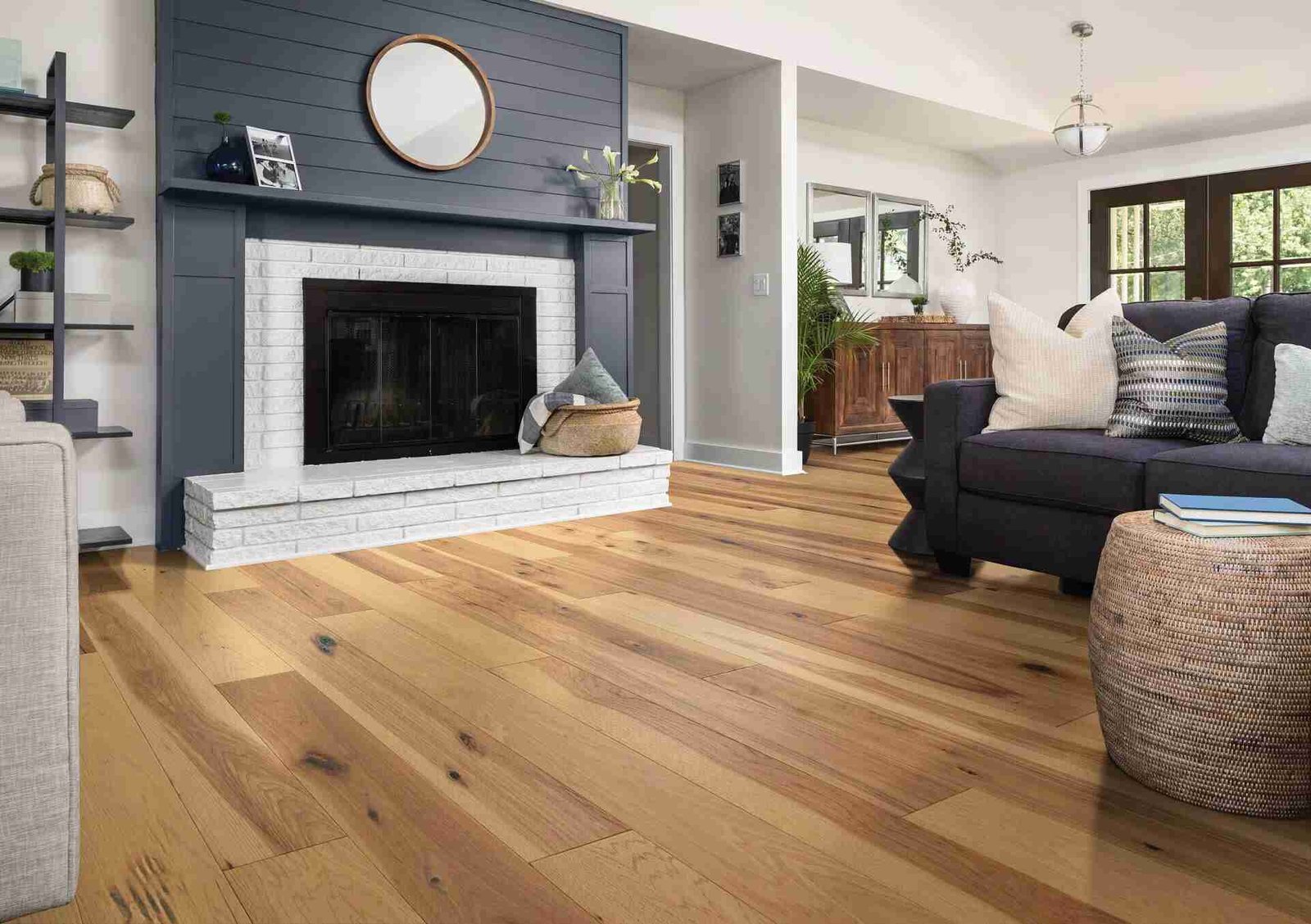 Engineered hardwood flooring installed in a Surrey home